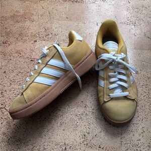Adidas Mustard and White Casual Sneakers